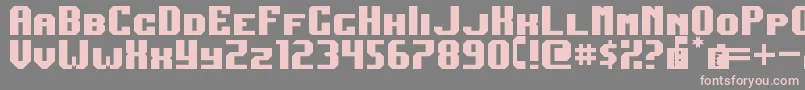 DarkJubilee Font – Pink Fonts on Gray Background