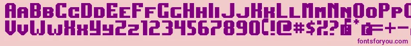 DarkJubilee Font – Purple Fonts on Pink Background