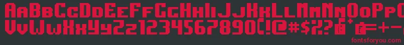 DarkJubilee Font – Red Fonts on Black Background