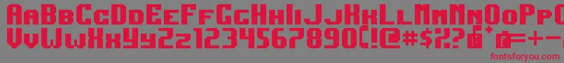 DarkJubilee Font – Red Fonts on Gray Background