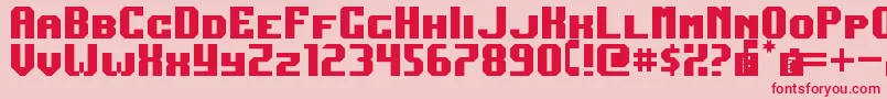 DarkJubilee Font – Red Fonts on Pink Background