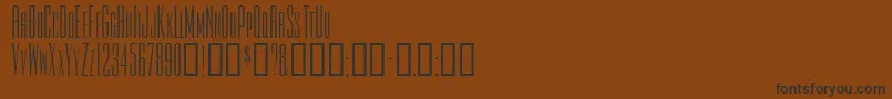 Шрифт Tiowascapsssk – чёрные шрифты на коричневом фоне