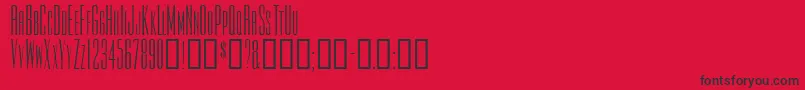 Tiowascapsssk Font – Black Fonts on Red Background