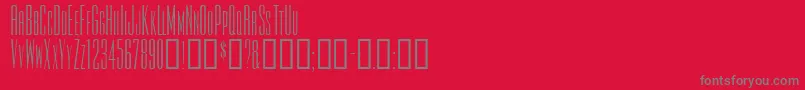Tiowascapsssk Font – Gray Fonts on Red Background