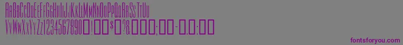 Tiowascapsssk Font – Purple Fonts on Gray Background