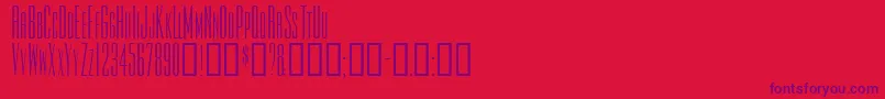 Tiowascapsssk Font – Purple Fonts on Red Background