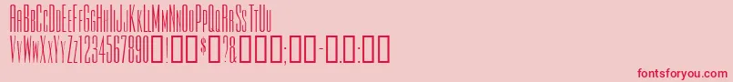 Tiowascapsssk Font – Red Fonts on Pink Background