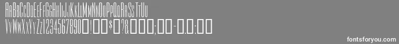 Tiowascapsssk Font – White Fonts on Gray Background