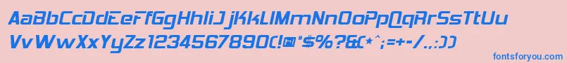 HemiHead426 Font – Blue Fonts on Pink Background