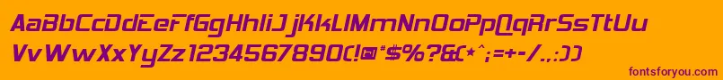 HemiHead426 Font – Purple Fonts on Orange Background