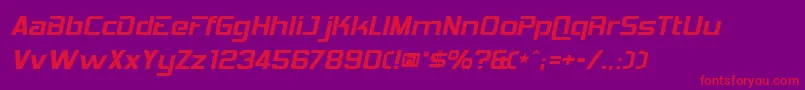 HemiHead426 Font – Red Fonts on Purple Background