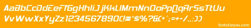 HemiHead426 Font – White Fonts on Orange Background