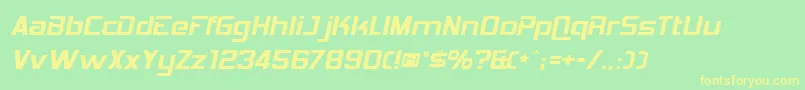 HemiHead426 Font – Yellow Fonts on Green Background