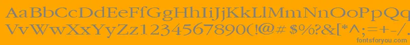 Подробнее о шрифте GarnetbroadRegular Шрифт GarnetbroadRegular – серые шрифты на оранжевом фоне