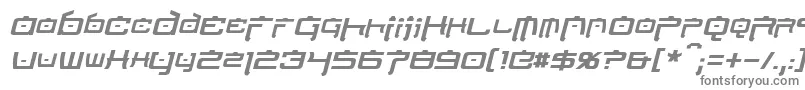 Шрифт NipponTechItalic – серые шрифты