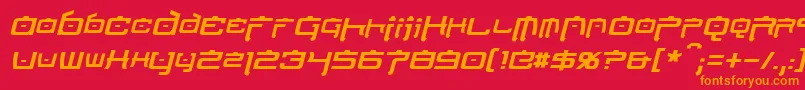 More about NipponTechItalic Font NipponTechItalic Font – Orange Fonts on Red Background