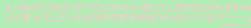 MaverickJl Font – Pink Fonts on Green Background