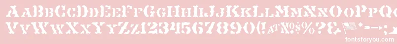 MaverickJl Font – White Fonts on Pink Background