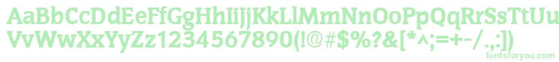 CongresshBold Font – Green Fonts on White Background