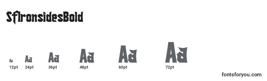 SfIronsidesBold Font Sizes