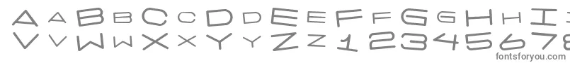 フォント7 Days Rotated – 灰色のフォント