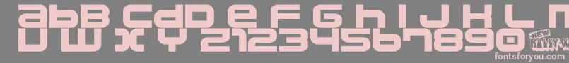 Namco ffy Font – Pink Fonts on Gray Background