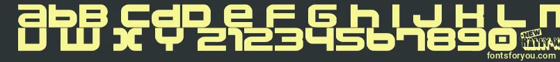 Namco ffy Font – Yellow Fonts on Black Background