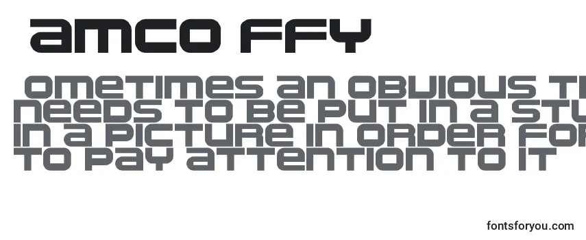 Schriftart Namco ffy