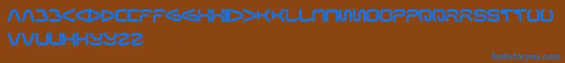 Formalart Font – Blue Fonts on Brown Background