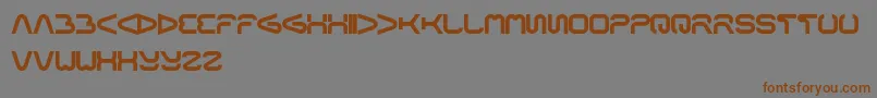 Formalart-fontti – ruskeat fontit harmaalla taustalla