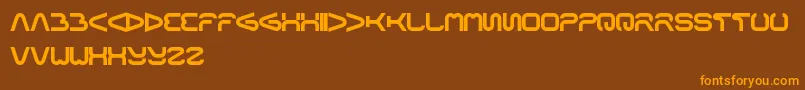 Formalart Font – Orange Fonts on Brown Background