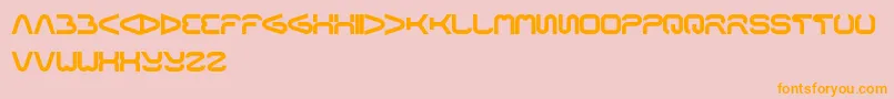 Formalart Font – Orange Fonts on Pink Background