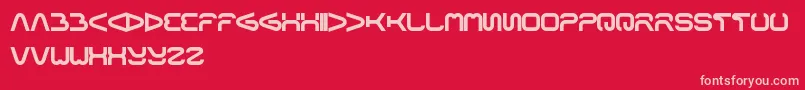 Formalart Font – Pink Fonts on Red Background