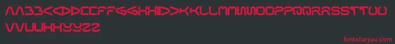 Formalart Font – Red Fonts on Black Background