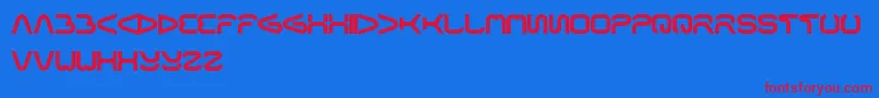 Formalart Font – Red Fonts on Blue Background