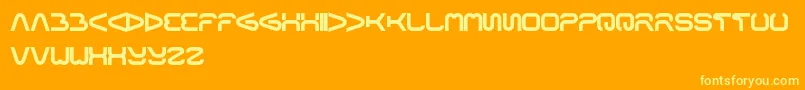 Formalart Font – Yellow Fonts on Orange Background