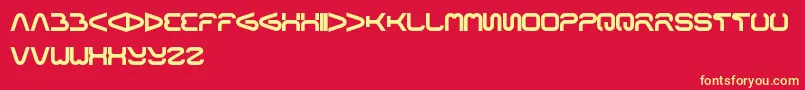fuente Formalart – Fuentes Amarillas Sobre Fondo Rojo