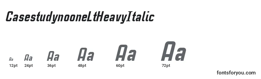 CasestudynooneLtHeavyItalic Font Sizes