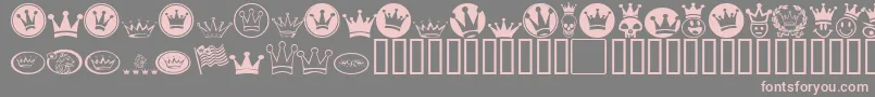 Monarchb Font – Pink Fonts on Gray Background