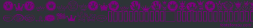 Шрифт Monarchb – фиолетовые шрифты на чёрном фоне