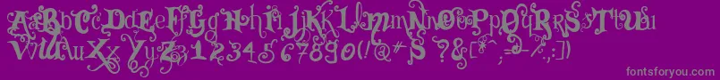 Lisätietoja VtksBlack-fontista VtksBlack-fontti – harmaat kirjasimet violetilla taustalla