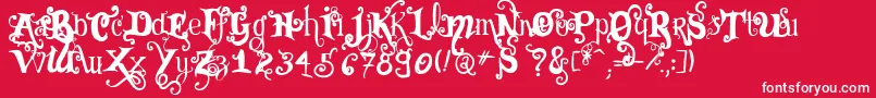 VtksBlack Font – White Fonts on Red Background