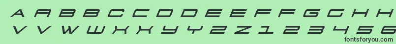 フォント911porschav3titleital – 緑の背景に黒い文字