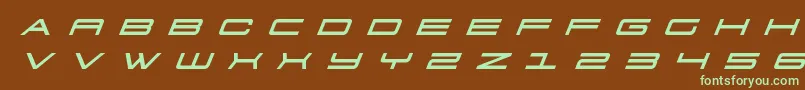 911porschav3titleital Font – Green Fonts on Brown Background