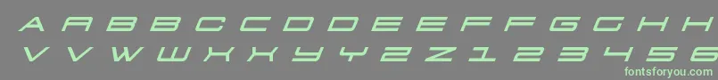 911porschav3titleital Font – Green Fonts on Gray Background