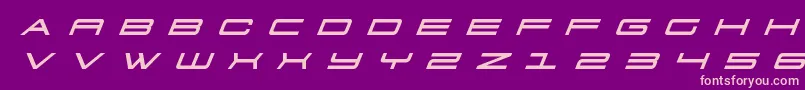 911porschav3titleital Font – Pink Fonts on Purple Background