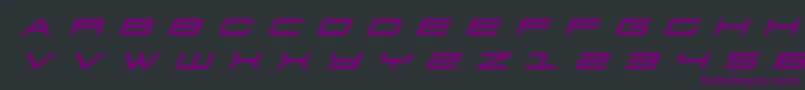 911porschav3titleital Font – Purple Fonts on Black Background