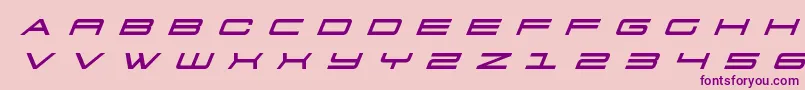 911porschav3titleital Font – Purple Fonts on Pink Background