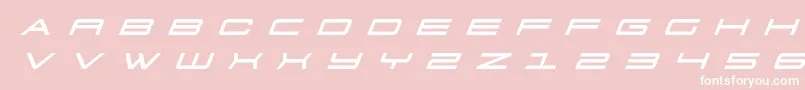 フォント911porschav3titleital – ピンクの背景に白い文字