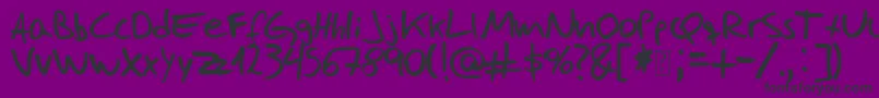 Josefernandez Font – Black Fonts on Purple Background